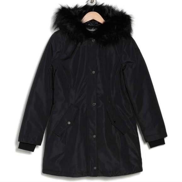 TAHARI Gracie Faux Fur Hood Parka #435 - Picture 2 of 2